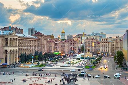 عکس با کیفیت میدان استقلال اوکراین